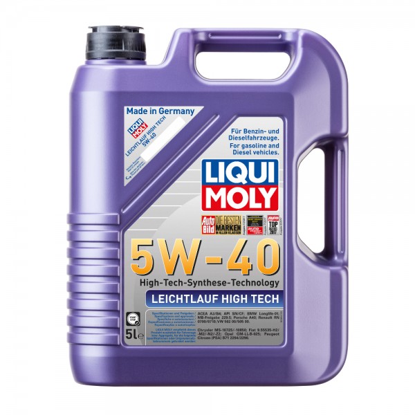 Λιπαντικό κινητήρα Liqui Moly Leichtlauf High Tech 5W40 5L - 2328
